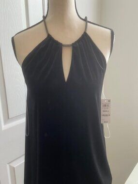 Velvet halter top -Size Small NWT